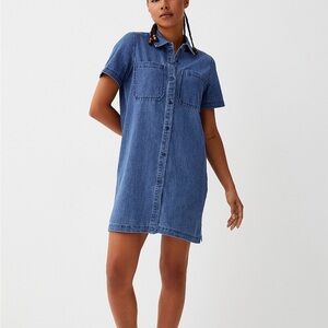 Twik organic cotton denim dress